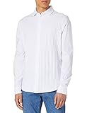 Tejido cómodo Armani Exchange Mercerized Cotton Jersey Jacquard and Plain White Shirt Camiseta, Blanco, XL para Hombre