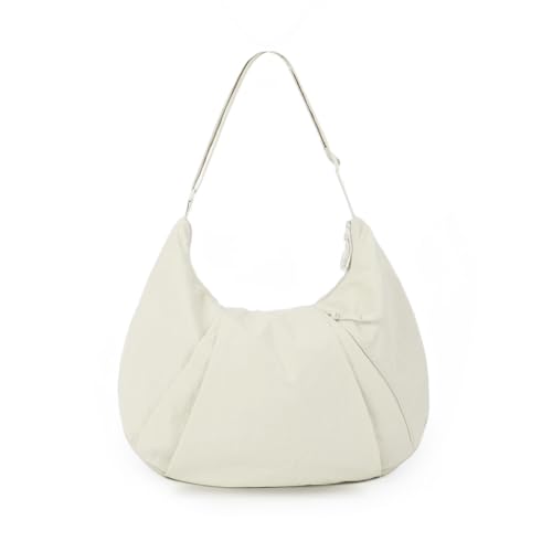 Image of GOKTOW Crescent Crossbody Bag, Nylon Hobo Shoulder Bag for Women Trendy Travel Carryall Purses Bag
