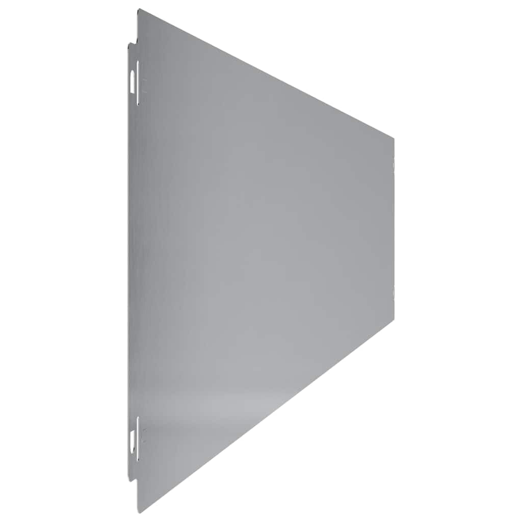 Lot de 10 bordures de pelouse, en acier galvanisé, 20 x 103 cm, en métal, robuste, pour parterre de fleurs et aménagement paysager, bordure durable