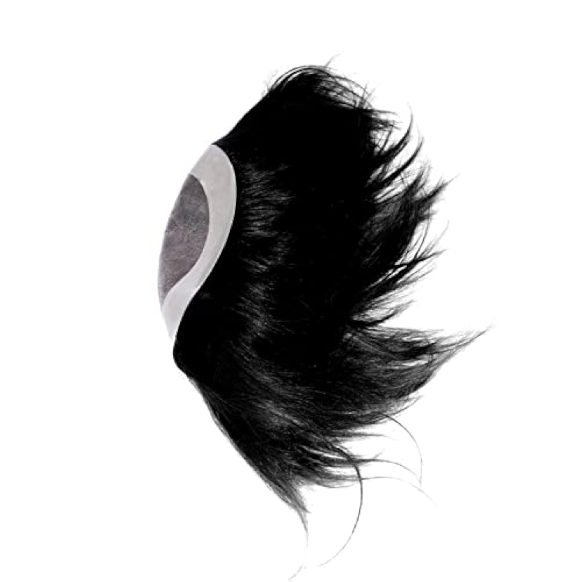 Men's Human Hair Toupee, Full Head Hair Patch