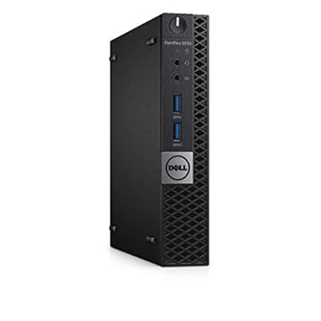 Dell OptiPlex 5050 Micro Form Factor Business Desktop Computer, Intel Quad-Core i5-7500T up to 3.30GHz, 8GB DDR4 RAM, 128GB SSD, HDMI, USB 3.0, KB & Mouse, Only 2.6 Lb, Windows 10 Professional (Renewe