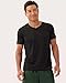 5 Pack: Men’s Big and Tall V Neck King Size Mesh Active T-Shirt Essentials Performance Workout Gym Training Dry Fit Breathable Short Sleeve Under Shirt Athletic Sport Exercise Top- Set 5, 4X