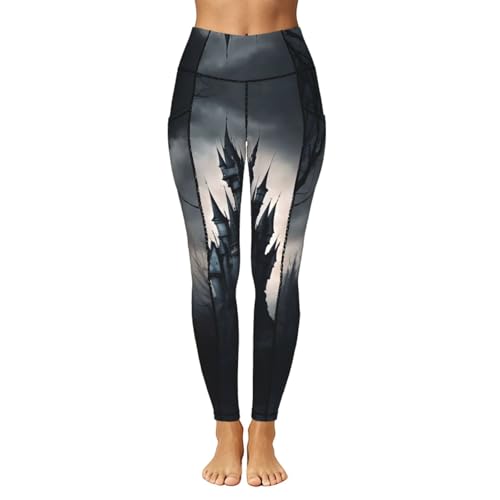 Leggings para yoga ERSDWRE anti-transparencias con control de abdomen total 2