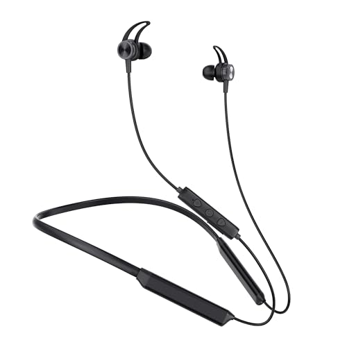 MORMOQUE G5 Neckband Bluetooth Headphones,with Microphone Wireless Earphone,HiFi Deep Bass Earbuds,Magnetic Metal Headset,IPX5 Sweatproof 36Hrs Playtime for Sports Music Phone Call