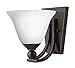 Hinkley 4650OB-OPAL Transitional One Light Wall Sconce from Bolla Collection in Bronze/Darkfinish,