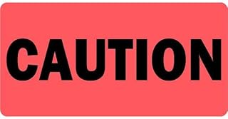 LabelValue.com | Caution - Veterinary Label/Stickers, 500 Labels per roll, 1 roll per Package