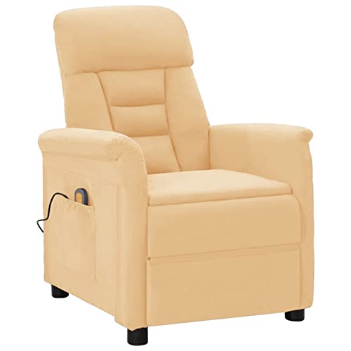Tidyard Massage Recliner With Adjustable Footrest And Side Pocket, Faux Suede Leather Sofa Chair, Reclining Armchair For Living Room, Watching Tv 56.3 X 27.8 X 29.9 Inches (W X D X H) #TOP26