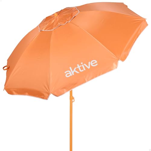 Parasol de plage inclinable contre les coups de soleil et le vent AKTIVE 220cm