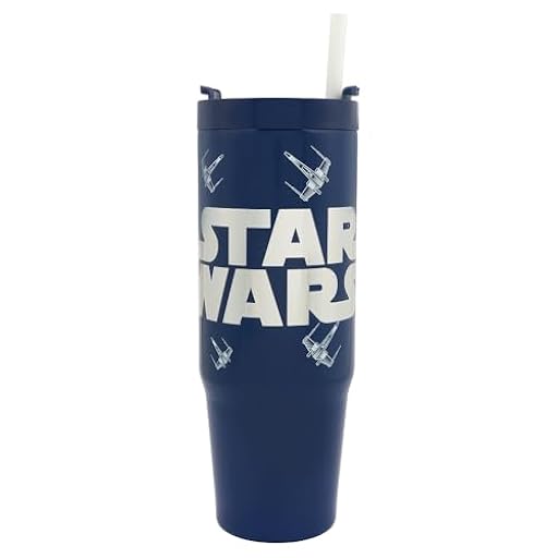 Star Wars Lucas - Vaso aislado de 900 ml con popote y tapa, producto oficial de Polar Gear Vehículos, vaso de viaje con temática de vehículos | Vaso aislado de acero inoxidable de doble pared | Ya disponible en tu tienda friki favorita! En mundofriki.es!