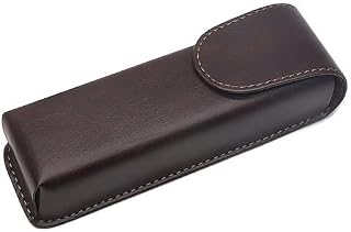 AttreX Estuche de cuero for gafas de presbicia Estuche de cuero elegante for gafas Hombres Mujeres Estuche de cuero for gafas de presbicia óptica larga Cajas