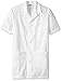 Worklon 3409 Polyester/Cotton Unisex Short Sleeve Pharmacy Lab Coat with Button Closure, Medium, White