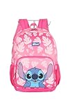 Mochila Costas Escolar p/Laptop Stitch Licenciada - Rosa