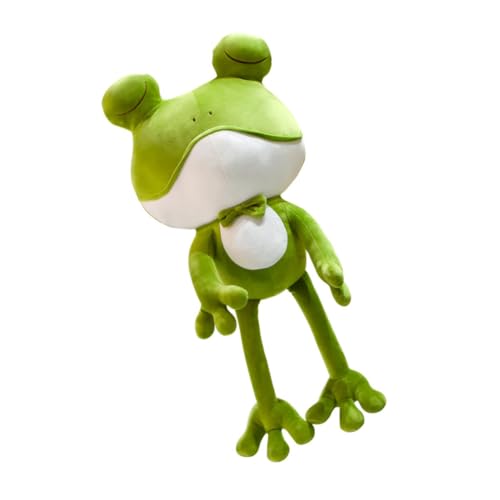 LRXIYODE Almohada de Peluche Rana Verde de 38 Cm, Muñeco de Peluche Infantil, Cojín de Dibujos Animados, Juguete de Animal para Obsequio y Decoración Color Aleatorio