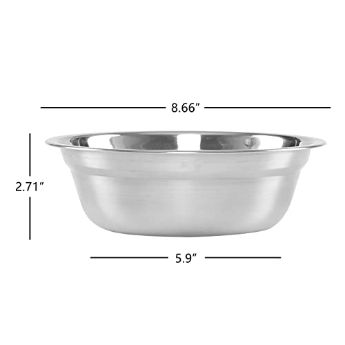 4 tazones de acero inoxidable 8.66 pulgadas miniatura 3