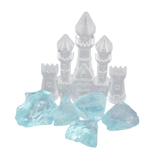 Sosoport 1 セット 水槽城の装飾 吹き出し口の装飾 人工装飾 キャリアの装飾 金魚飾り 棒状のオーシャンボール 水槽 砂利 水槽 装飾 水族館用品 人工水族館の風景 耐摩耗性人工城 ガラス