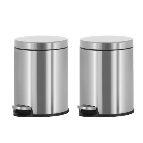 2 Pack Canecas Redondas de Acero Inoxidable 6 L