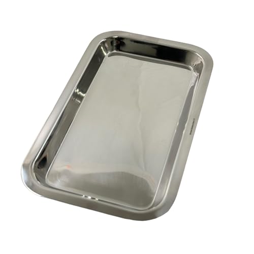 1 Piece - Dental Instruments Organization Tray for Dental Picks, Scalers, Examination Mirror, and More - German Stainless Steel