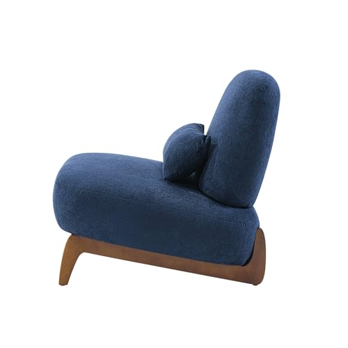 Sillón Armless Moderno Azul miniatura 4