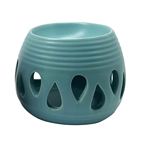 pajoma Lampada profumata in ceramica Simple, Profumatore Ambienti, colore blu pastello, altezza 8 cm