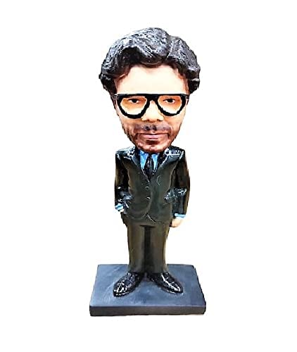 EITHEO Bobblehead Superstar Celebrity Standing Figure Use Car Dashboard, Home Decoration, Office Desk, Study Table & Showpiece Polyresin Material Gitting Item (Professor)