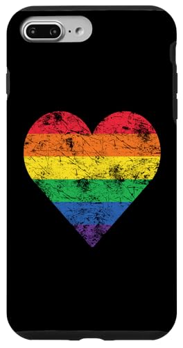 LGBT �v���C�h �t���b�O ���B���e�[�W �n�[�g �X�}�z�P�[�X iPhone 7 Plus/8 Plus �p