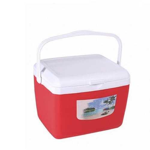 小型軽量 ハードクーラーボックス 保冷剤付き 5L 8L 13L 26L おしゃれ 3 色 アウトドア キャンプ 釣り 部活 ピクニック 飲み物冷やす 防災 災害時 飲み物 保冷力良 5L レッド