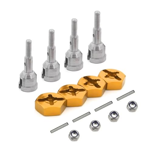 RC�A�N�Z�T���[ Compatible With WLtoys A959 A969 A979 A959B A969-B 1/18 1/10 RC�J�[�p�[�c 12mm�Z�p�_�C�r���O�n�u�ƃz�C�[���ϊ��Ԏ��z�C�[���L�b�g