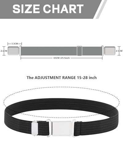 WELROG Kids Adjustable Magnetic Belt for Boys - Girls Elastic Stretch Buckle Belts Toddler4