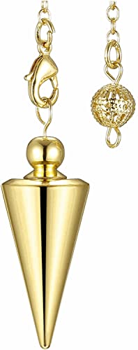 karonpeln ダウジング ペンデュラム ペンダント 振り子 占い ジュエリー ファッションアクセサリー 風水 幸運 強運 金属銅製 4PCS (ゴルード)