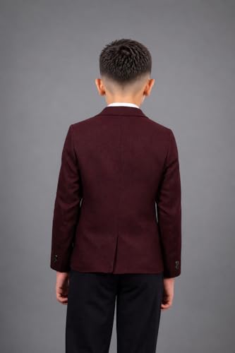 Image of SaintX Kids Boys Premium Blazer | Stretchable Structured Performance Grade Fabric | Fully Lined | Slim Fit | Formal & Casual Multi-Purpose Coat (1-14 Years KB02)