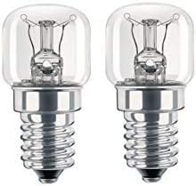 Kanta Replacement Pack of 2 Bulbs to Fit Bosch Neff Siemens Hotpoint AEG 25w 240V SES E14 Fridge Freezer Oven Appliance Bulb Lamp, Warm White