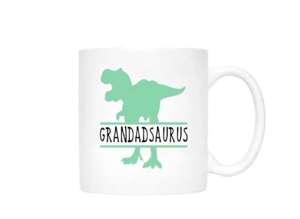 Grandadsaurus Mug, Dinosaur Mug, Gift for Grandad