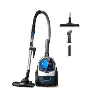 Philips Domestic Appliances FC9332/09 beutelloser Staubsauger PowerPro Compact (900 W, 1,5 L Staubvolumen, integrierte Bürste) weiß