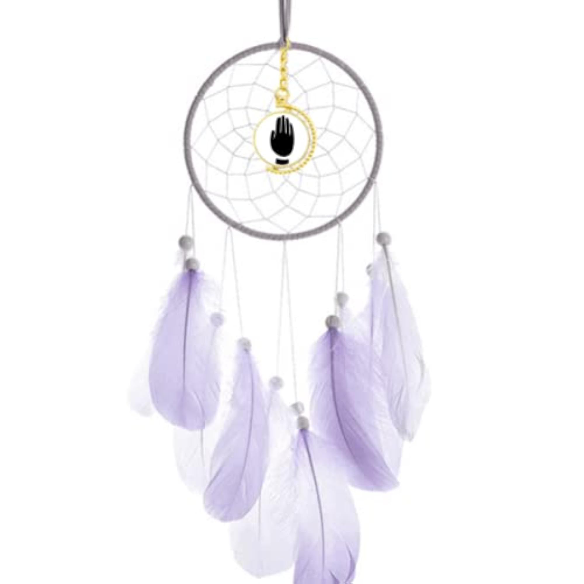 Gesture Black Outline Pattern Dream Catcher Wall Hanging