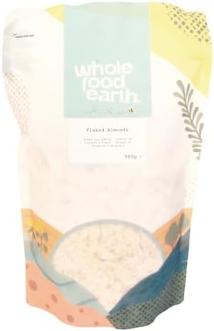 Wholefood Earth Flaked Almonds 500 g | GMO Free | High Fibre | Source of Protein