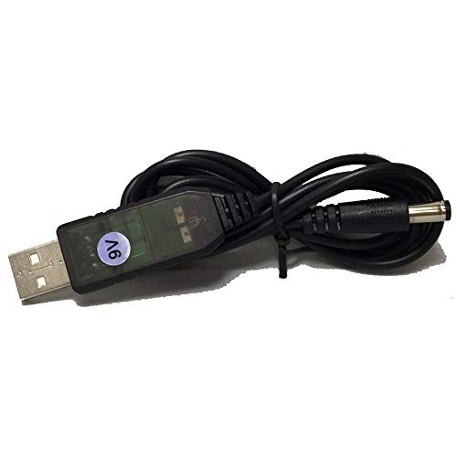 USB 5V �� 9V �ɏ����o�͂��� �Z���^�[�v���X DC-DC�R���o�[�^�����ϊ��P�[�u�� USB-DC�P�[�u�� USB�d���P�[�u�� �S��100cm �o���N�i ������d�q�H����� 9V ���� �@�\�t�� USB DC�P�[�u�� �O�a5.5mm ���a2.1mm