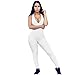 Produktbild Blaue Kornblume Damen Leggings Yoga Training Hosen Jumpsuits Leggings Shorts Dessous Mit Handytasche UltradüNn Schnelltrocknend Fitness Trainieren Leggings Women 49 Weiß,M(leggings Tights Damen)