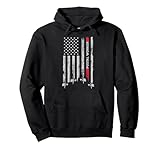 Postal Worker Vintage USA American Flag US Postal Pullover Hoodie