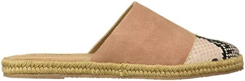KAANAS Women's Melilla Snake Espadrille Mule Slide Flat Shoe, Rose, 9 Regular US | Image 5