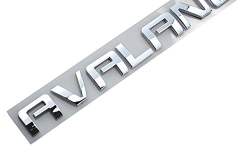 Image of Aimoll 3pcs Avalanche Nameplates Emblem Badge Letter Replacement for GM Chevrolet (Chrome)
