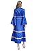 Zaldita Women's Clergy Robe Flared Sleeve Loose Fit Choir Clergy Maxi Dress Minister Pastor Robe Royal Blue 3X-Large