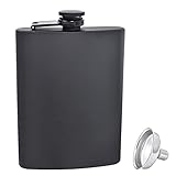 Portátil para llevar a cabo : Sensación agradable con el cuero de la PU durable no resbaladizo en su mano. Eso le da un agarre firme y seguro mientras bebe de ella o la toma. Frasco de cuero de la cadera con el tamaño pequeño y el peso ligero, fácil de almacenar y ocultar discretamente en su traje, bolsillo de los pantalones vaqueros, abrigo y así sucesivamente.