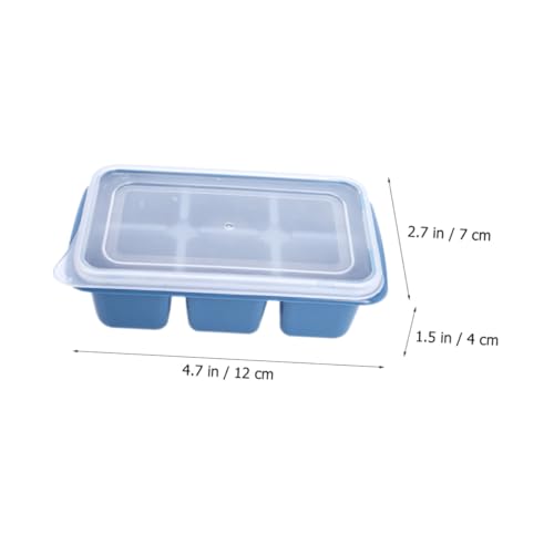 Molde para cubitos de hielo con tapa 3 piezas plástico miniatura 2