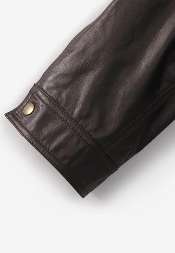 KingSize Men's Big & Tall Leather Bomber Jacket3