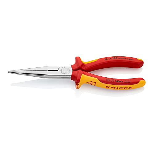 Knipex 26 16 200 SB Pinza con becchi mezzotondi 200 mm