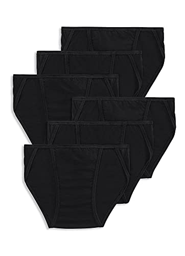 Jockey Men's Underwear Elance String Bikini - 6 Pack, Black, l