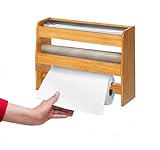 🛢 PORTARROLLOS DE COCINA: el porta rollos de cocina es el aliado perfecto para tener todos los tipos de papel de cocina que normalmente usamos en un mismo sitio; con un triple estante que permite un corte fácil y rápido en cualquier momento.