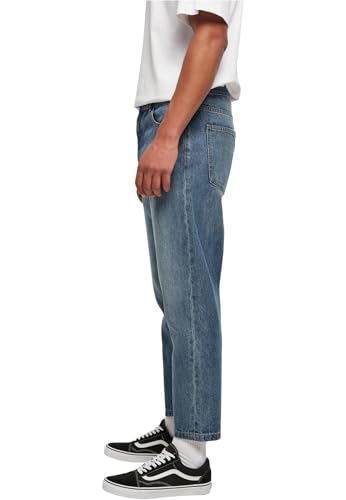 Urban Classics Herren Jeanshose Cropped Tapered Jeans, Regular Fit, verkürzten Länge, erhältlich in 2 verschiedenen Farben, Größe 30 bis 38 – Bild 4