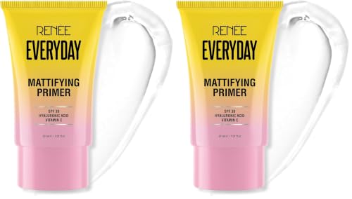 Image of RENEE Everyday Primer, Blurs Fine Lines, Wrinkles & Pores, Smoothen Skin Texture, Lightweight & Non-Sticky, Long Lasting Formula with Matte Finish, Cruelty-Free Skincare Infused Makeup, 30 Ml
