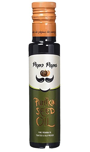 Pepo Papa - Aceite de semilla de calabaza 100% puro de primera presión con el método tradicional (100 ml)